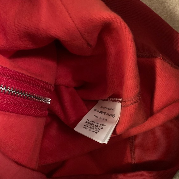 Bape A Bathing Ape OG Red Camo Shark Hoodie - Picture 5 of 8